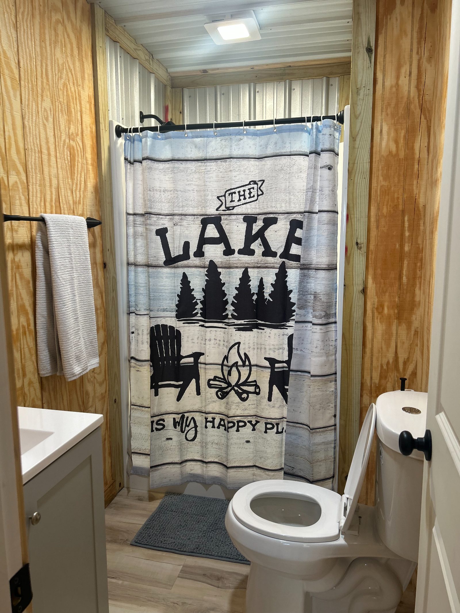 Full bathroom with shower